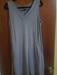 Grey sleeveless Jersey dress